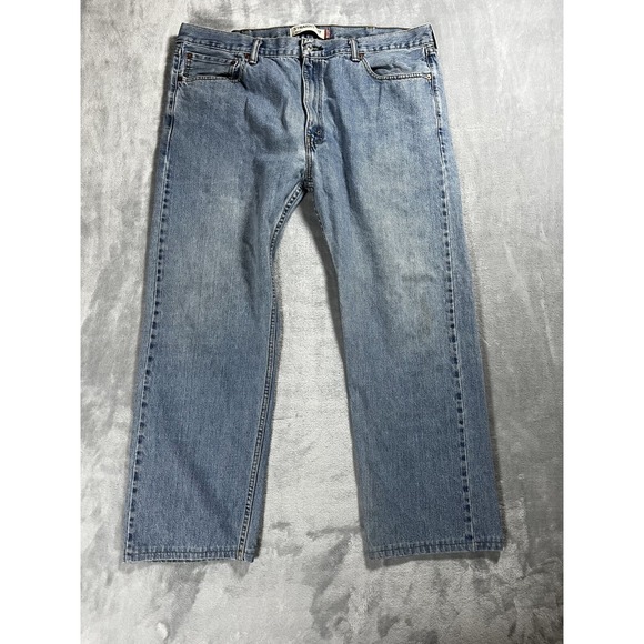 Levi's Other - Levis 505 Jeans Mens 40x32 Blue Regular Straight Light Wash Denim